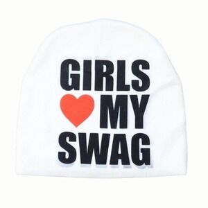 girls ❤️ my swag graphic beanie